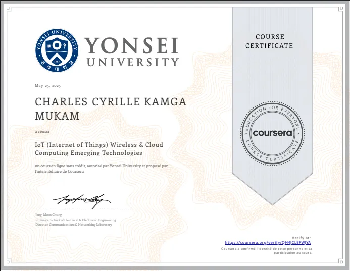 Badge officiel IoT Wireless & Cloud Emerging Technologies